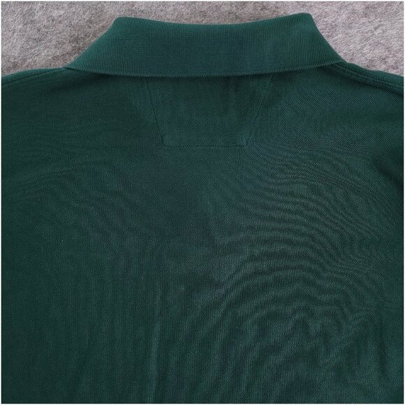 PERLIS Mens Large Green Short Sleeve Crawfish Polo Shirt Peruvian Cotton - Picture 6 of 8